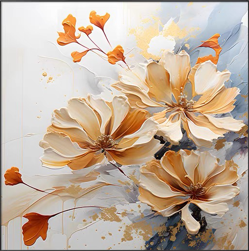 TEXTURE FLOWER PAINTING #MY21