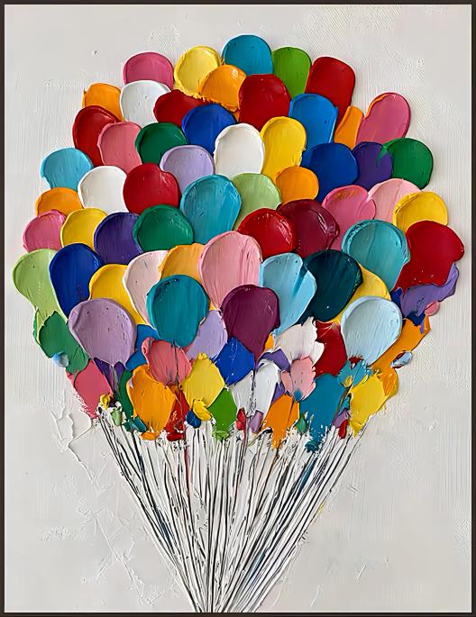 TEXTURE HOT AIR BALLOON ART #MY40