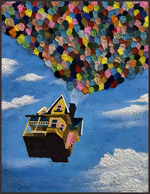 TEXTURE HOT AIR BALLOON ART #MY42