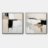 WabiSabi Wall (SET OF 2) Painting #XY73